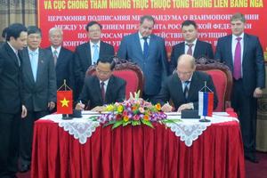 Ký kết hợp tác về PCTN với Cục Chống tham nhũng Liên bang Nga 