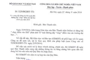 Điều tra đường dây "chạy điểm" vào đại học