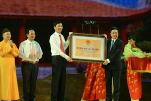 Khu Di tích lịch sử nhà Trần nhận bằng Di tích Quốc gia đặc biệt