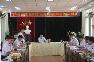 Phó Tổng Thanh tra Nguyễn Chiến Bình làm việc tại Cao Bằng