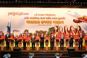 Khai trương các đường bay Việt Nam - Hàn Quốc