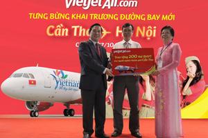 Vietjet khai trương đường bay giữa Hà Nội – Cần Thơ