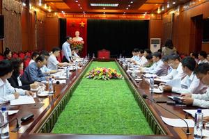 Phó Tổng Thanh tra Nguyễn Đức Hạnh làm việc tại tỉnh Sơn La
