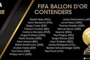 Quả bóng vàng 2014: Không Luiz Suarez, Đức chiếm số đông