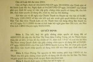 Phó Cục trưởng Thi hành án Dân sự không hiểu luật?