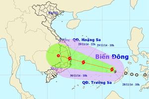 Chiều tối nay, bão số 4 vào Bình Định-Khánh Hòa