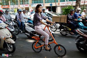 Xe đạp gấp dáng lạ giá nghìn đô ở Sài Gòn