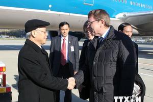 Tổng Bí thư Nguyễn Phú Trọng hội kiến Thủ tướng Nga Medvedev