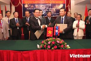 Việt Nam-Lào quyết bảo vệ đường biên giới hòa bình, hữu nghị