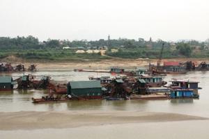 Khởi tố 6 bị can trong vụ hút cát trên địa bàn huyện Phúc Thọ