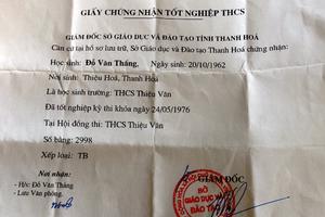 Bí thư Đảng ủy không có bằng THPT vẫn học đại học?