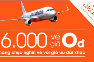 Jetstar Pacific khuyến mại hàng ngàn vé giá 0 đồng