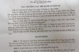Chi cục Trưởng Thi hành án dân sự bị kỷ luật vì “nhậu” trong giờ làm việc