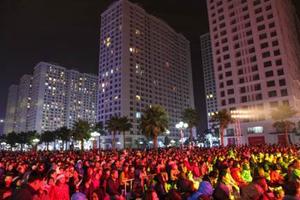 Cư dân Vinhomes Times City từng bừng đón Giáng sinh 