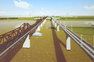 Ưu tiên tiêu chí GPMB để lựa chọn vị trí cầu vượt sông Hồng