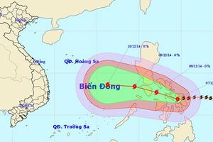 Bão Hagupit đổi hướng di chuyển theo hướng Tây và diễn biến phức tạp
