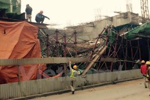 Lại xảy ra cháy trên công trường bị sập giàn giáo ở Hà Đông