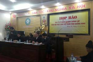 Nhiều hoạt động kỷ niệm 10 năm thành lập Ban Trị sự Phật giáo Quảng Ninh