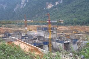 Hối hả trên công trường Nhà máy Thủy điện Bá Thước I