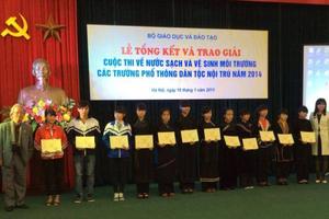 76 học sinh dân tộc nội trú đạt giải cuộc thi về môi trường