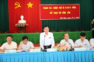 Phó Tổng Thanh tra Nguyễn Chiến Bình đối thoại với công dân