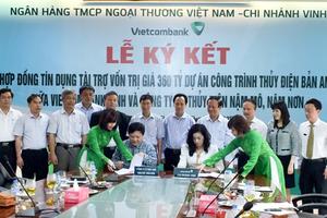Vietcombank Vinh: 360 tỷ đồng thực hiện Dự án thủy điện đầu tiên của khu vực Bắc Trung Bộ 