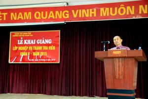 Khai giảng lớp nghiệp vụ thanh tra viên khóa 5/2015