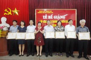Bế giảng lớp nghiệp vụ thanh tra viên cao cấp năm 2015