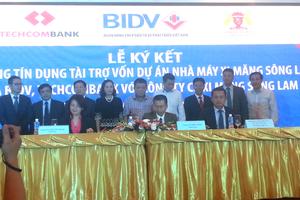 BIDV ký kết Hợp đồng tín dụng tài trợ vốn dự án nhà máy xi măng Sông Lam 