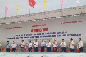 Vietcombank: Đầu tư công trình cải tạo, nâng cấp quốc lộ 10 