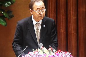 Tổng Thư ký Ban Ki Moon phát biểu tại Quốc hội Việt Nam