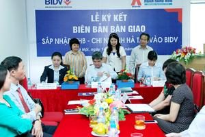 Ký kết bàn giao sáp nhập MHB Hà Tây vào BIDV