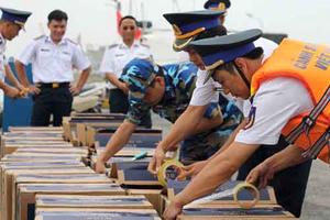 82.000 bao thuốc lá ngoại bị thu trên biển