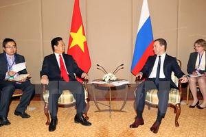 Thủ tướng Nguyễn Tấn Dũng gặp Thủ tướng Nga Dmitry Medvedev