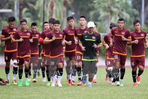 Các cầu thủ U23 Việt Nam thận trọng trước trận đấu với Malaysia