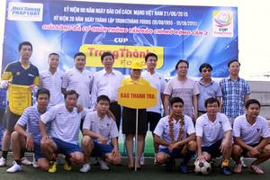 Báo Thanh tra tham dự Giải bóng đá các cơ quan báo chí mở rộng