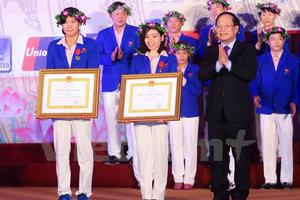 Ánh Viên, Hà Thanh vinh dự nhận Huân chương Lao động hạng Nhì