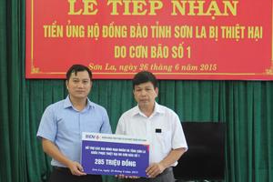 BIDV hỗ trợ gần 400 triệu đồng cho gia đình các nạn nhân của cơn bão số 1