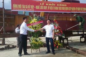 Agribank Quảng Nam tiếp tục đầu tư tín dụng đóng mới tàu vỏ thép khai thác xa bờ