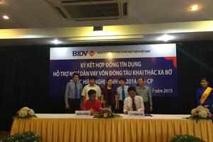BIDV tài trợ đóng mới tàu vỏ thép theo Nghị định 67  