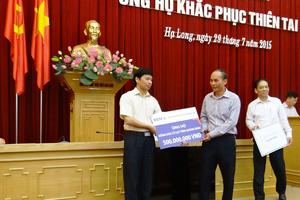 Quảng Ninh: BIDV hỗ trợ 500 triệu đồng cho các gia đình thiệt hại do mưa lũ 