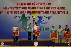 Lễ trao giải Chung kết Cầu lông toàn ngành Thanh tra 2015
