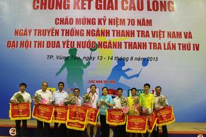 Chung kết Giải Cầu lông ngành Thanh tra 2015 thành công tốt đẹp