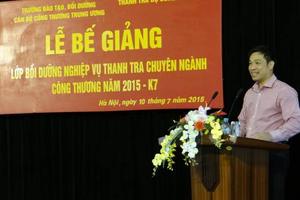 Tăng cường đào tạo nghiệp vụ thanh tra chuyên ngành Công Thương  