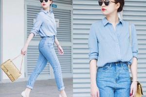 Kiều nữ Việt đua nhau lăng xê xu hướng denim mùa Thu Đông