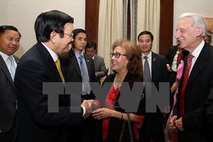 Chủ tịch nước Trương Tấn Sang gặp gỡ bà con Việt kiều ở Hoa Kỳ