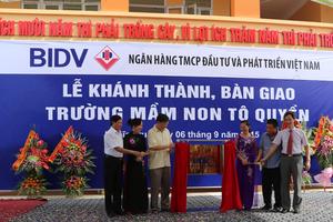 BIDV  bàn giao Trường  mầm non Tô Quyền