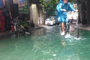 Sau cơn mưa nước cống đen ngòm bỗng hóa “nước biển”