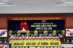 Khai mạc Đại hội Đảng bộ tỉnh Quảng Nam lần thứ XXI
