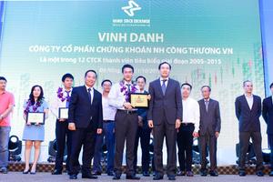 VietinBankSc là Công ty chứng khoán thành viên tiêu biểu giai đoạn 2005 - 2015